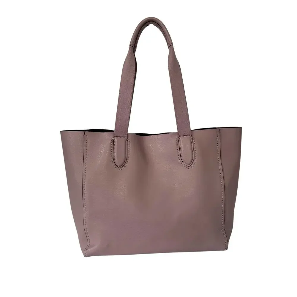 Coach Derby Tote Bag Pebbled Leather Handbag Soft Lilac Pink Purple Purse 58660 - Picture 2 of 15